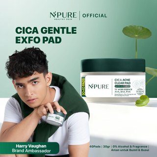 [HARRY'S PICK] NPURE Cica (Centella) Acne Gentle Exfoliation Pad 40 pcs /Kapas Eksfoliasi/Kulit Berjerawat / Komedo / Blackheads / Exfoliating / Calming / No Alcohol Fragrance / Hypoallaergenic / Dermatologically / Non Acnegenic / Aman Bumil Busui / HALAL