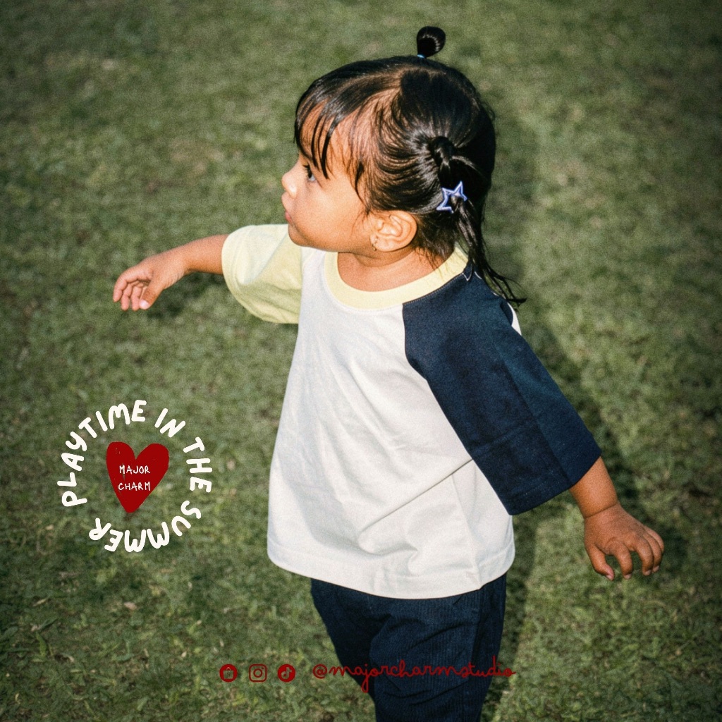 MAJORCHARM | POMME RAGLAN LEMONADE - เสื้อยืดเด็ก