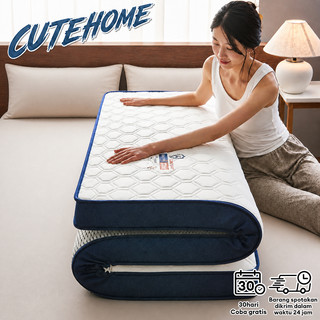 CUTEHOME Kasur Busa Lateks Sutra Susu 3d Kasur Busa Lateks Antibakteri Yang Dapat Bernapas Ukuran 180x200x9cm