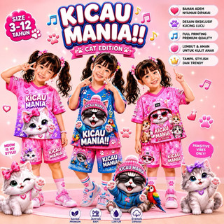 KICAU MANIA SETELAN ANAK JERSEY MOTIF KEKINIAN / SET ANAK MOTIF BARU / BAJU ANAK KICAU MANIA