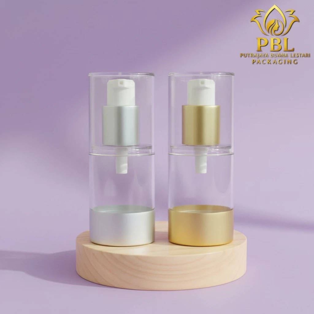 ขวดปั๊ม ELIPS ขนาด 20 มล. / ขวดปั๊มเซรั่มและโลชั่น 20 มล. / ขวด ACRYLIC 20 มล.