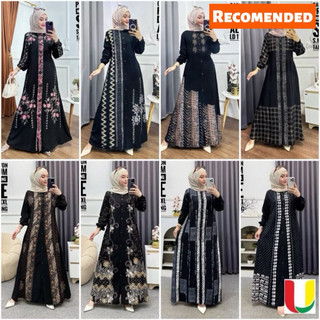 Batik Usman - Gamis Twill Rayon Premium Model Kancing Terbaru Jumbo Syari Kekinian Batik Cap