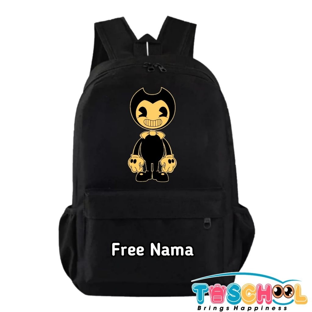 BENDY AND THE INK MACHINE CHARACTER CHILDRENS BACKPACK ฟรีชื่อ