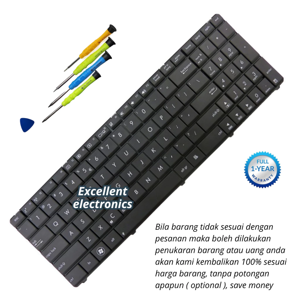 คีย์บอร์ด Asus K75A/K75VJ/K751L/K75DE/K75D/K756U/K75VM thumbnail 5