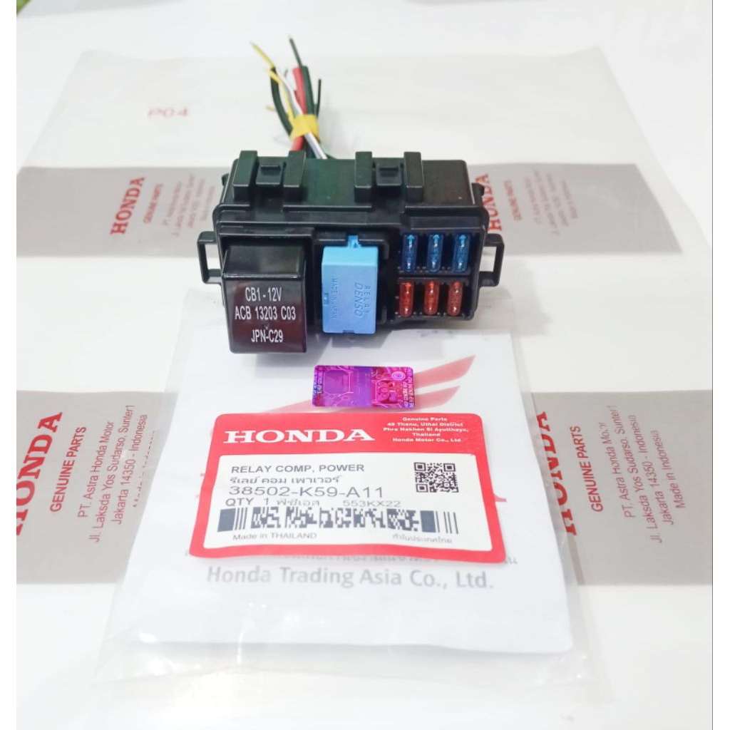 กล่องครบชุด HOUSING ชุด RELAY 4 ขา 5 ขา VARIO 125 LED VARIO 150 LED HONDA K59