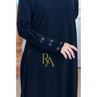 Abaya Arafah Abaya polos premium Wanita remaja aesthetic style terbaru busui friendly resleting depan