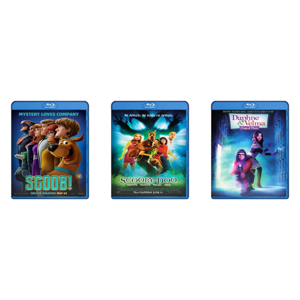 DVD Scoob (2020) + DVD Scooby-Doo (2002) + DVD Daphne & Velma (2018)