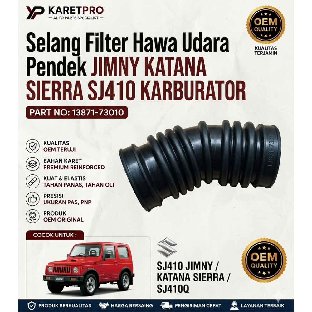 ท่อกรองอากาศแบบสั้น JIMNY KATANA SIERRA SJ410 CARBURETOR OEM