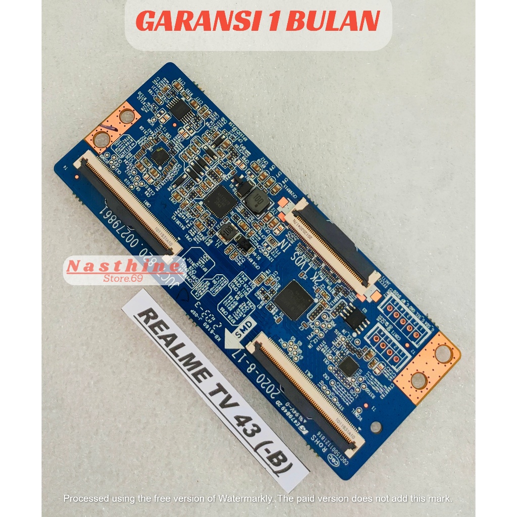 MESIN PCB TCON TV T CON TV REALME TV 43 (TYPE -B) PICTURED รับประกันต้นฉบับ 100% TAC T CON TV MACHIN