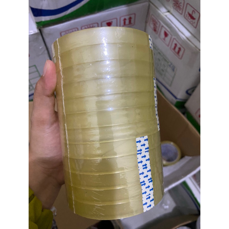 Star Tape เทปเล็ก ขนาด 1 Finger Opp Tape (12 ชิ้น) 1 Slop Clear Tape 12 Mm 100 Yard Eco