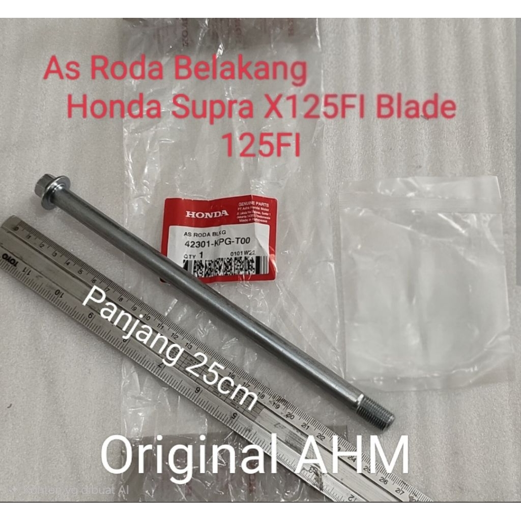 42301-KPG-T00 HGP 100% REAR AXLE Blade 110 K07A SUPRA 125 K41 42301KPGT00