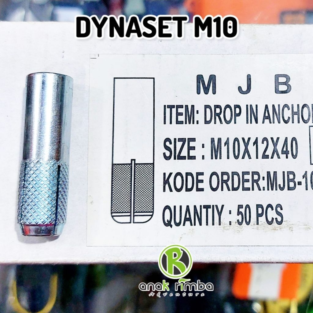 DYNASET M10 X 12 X 40 ANCHOR สําหรับแขวน M10 CLIMBING