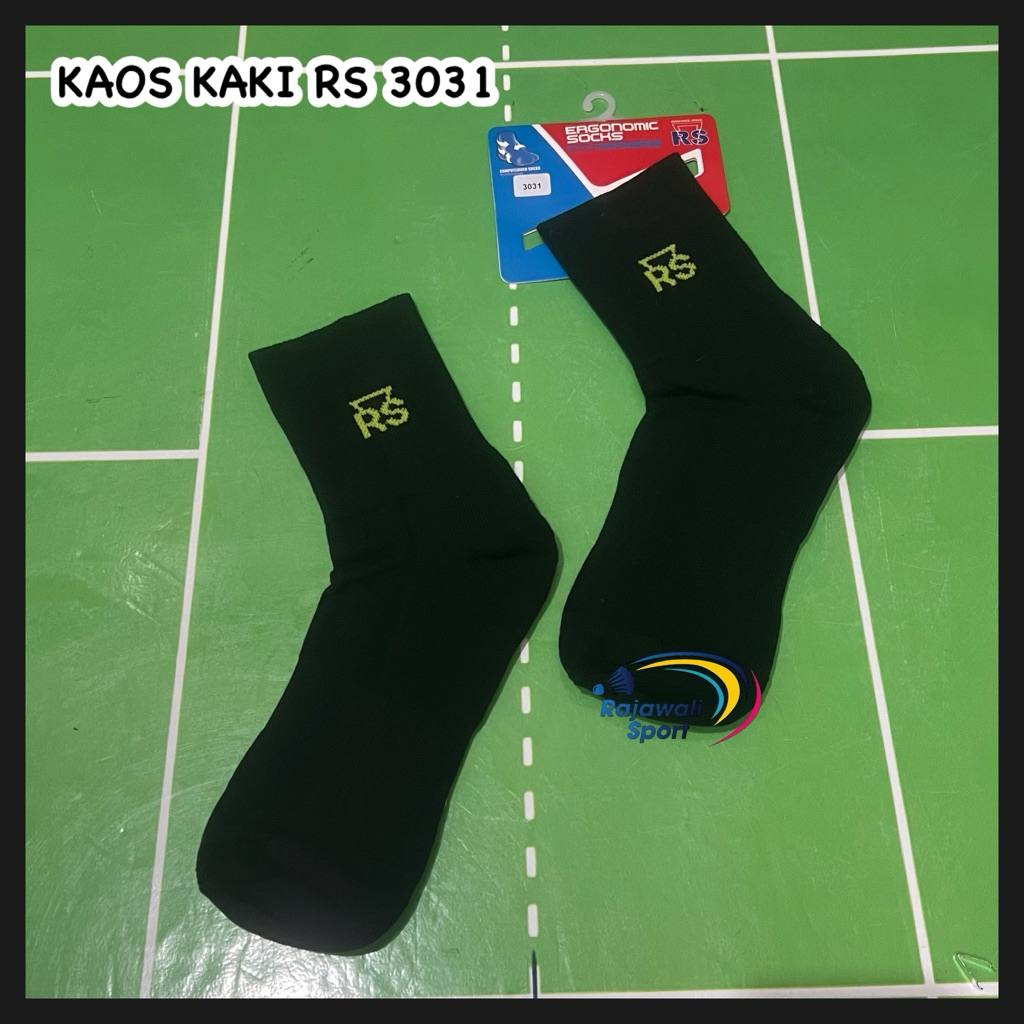 RS 3031 ถุงเท้าสีดํา / RS 3031 ถุงเท้าแบดมินตัน