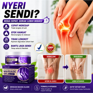 BPOM FILLIZI Krim Kolagen Sendi - Perawatan Harian Area Sendi, Bahan Lembut Meningkatkan Kenyamanan Sendi