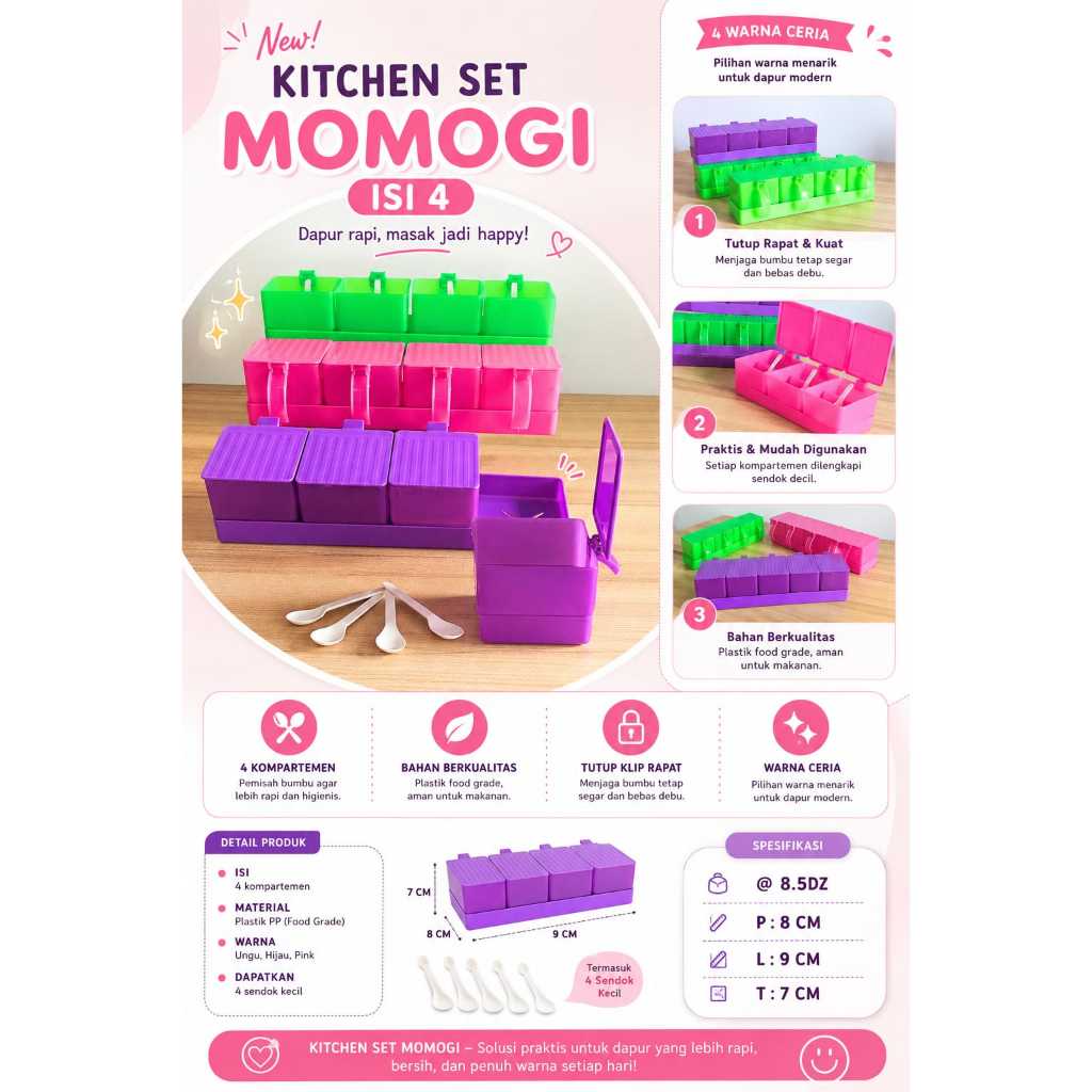 MOMOGI KITCHEN SET of 3/KITCHEN SET of 3/SPICE SET of 3/SPICE SET of 3/SPICE SET of 4/SPICE SET of 4