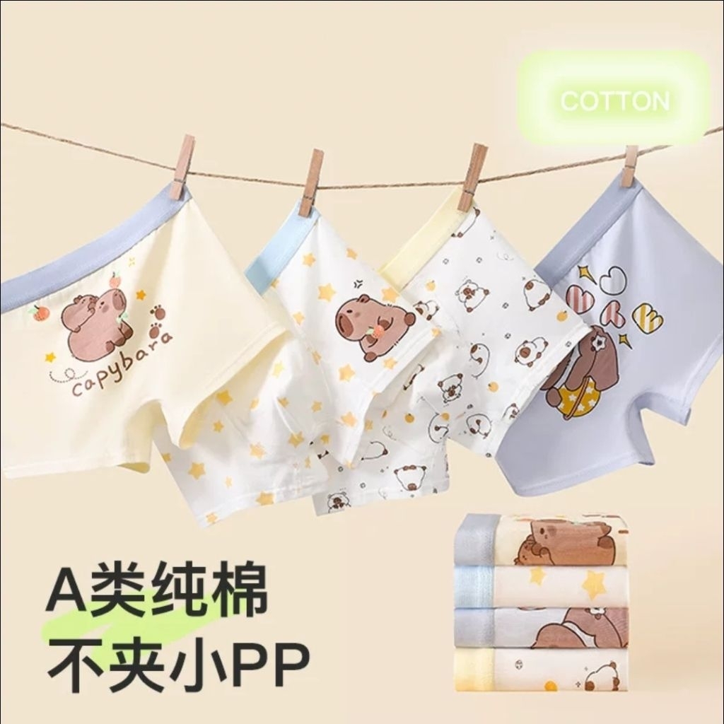 กางเกงในเด็กชายนําเข้า PG TK SD capybara (S-2XL)