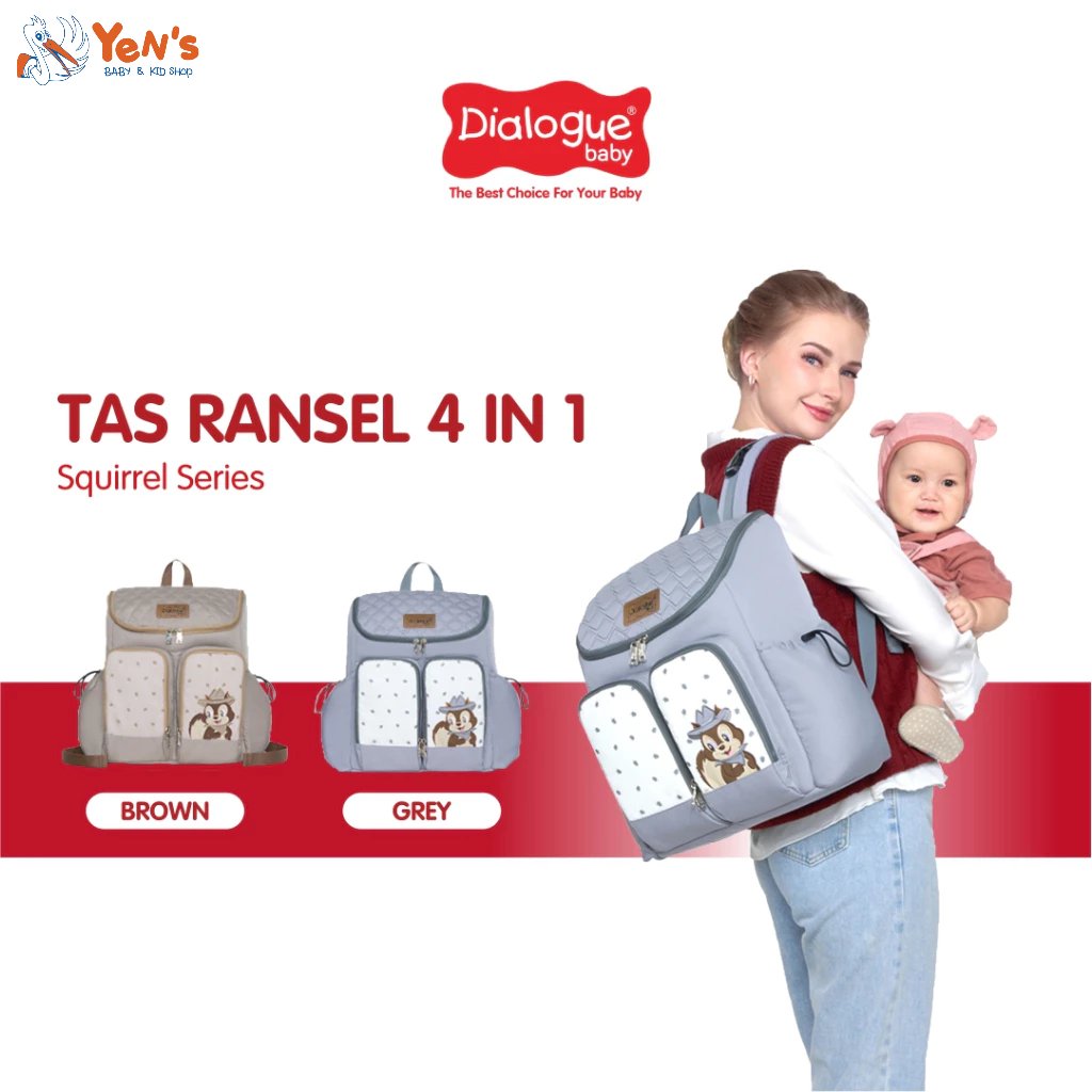 DIALOGUE BABY BABY Gear Bag Backpack 4IN1 Squirrel Series DGT7338