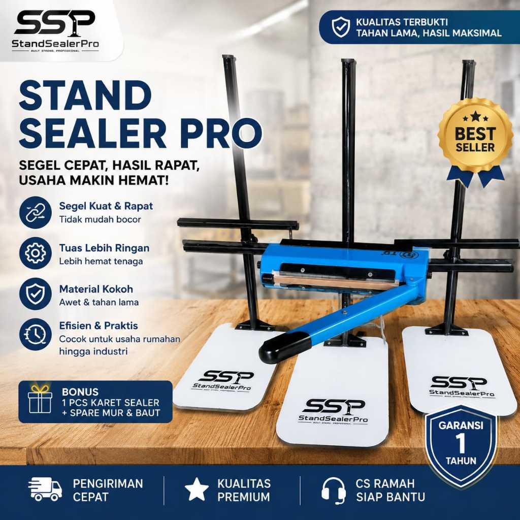 Impulse Sealer 20 ซม. +SSP Stand Sealer Pro Anti-Spill