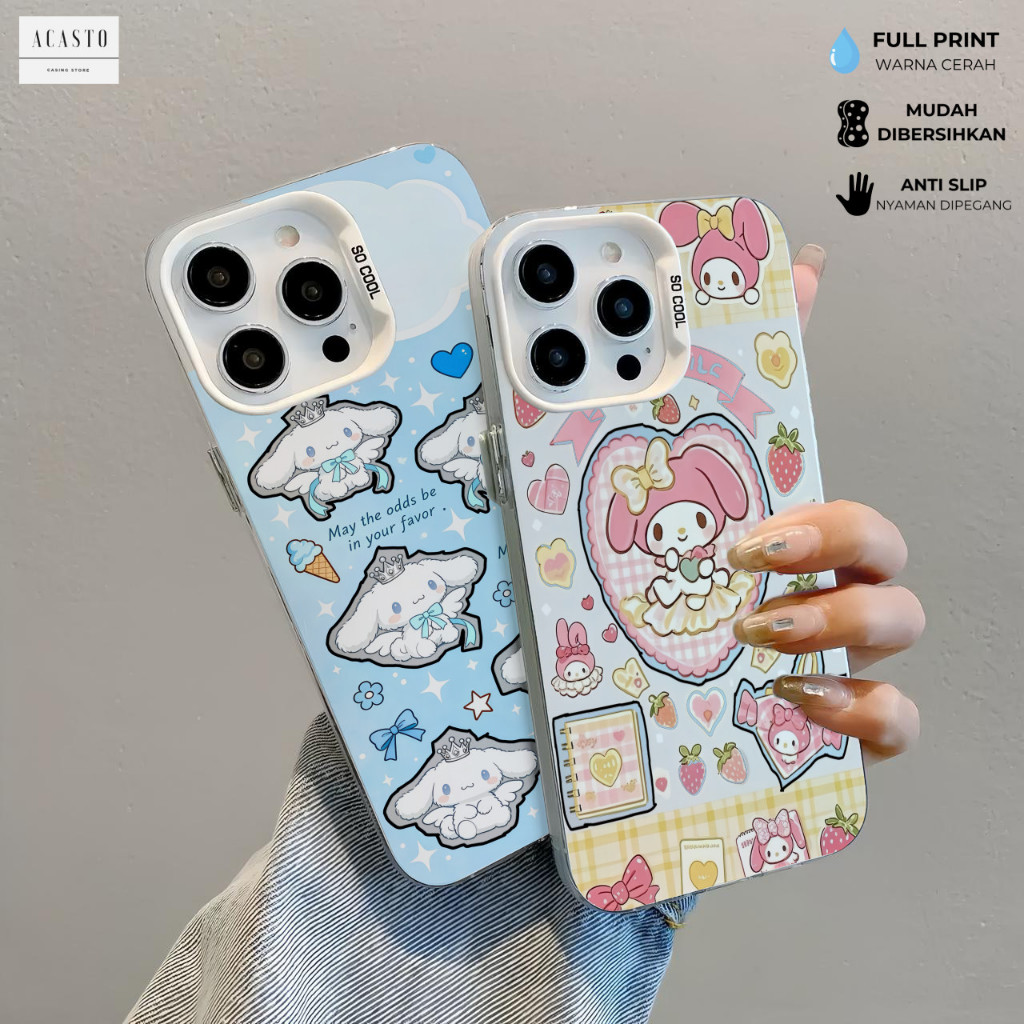 CASING MELODY CINNAMON สําหรับ XIAOMI REDMI NOTE 7 PRO 8 9 10 10S 11S 11 12 13 14 15 PRO 15 PLUS POC