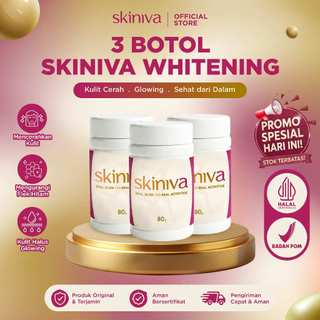[PROMO 3 BOX1]SKINIVA COLLAGEN BOOSTER KULIT CERAH 100% ORIGINAL BPOM HALAL KOLAGEN PEMUTIH BADAN