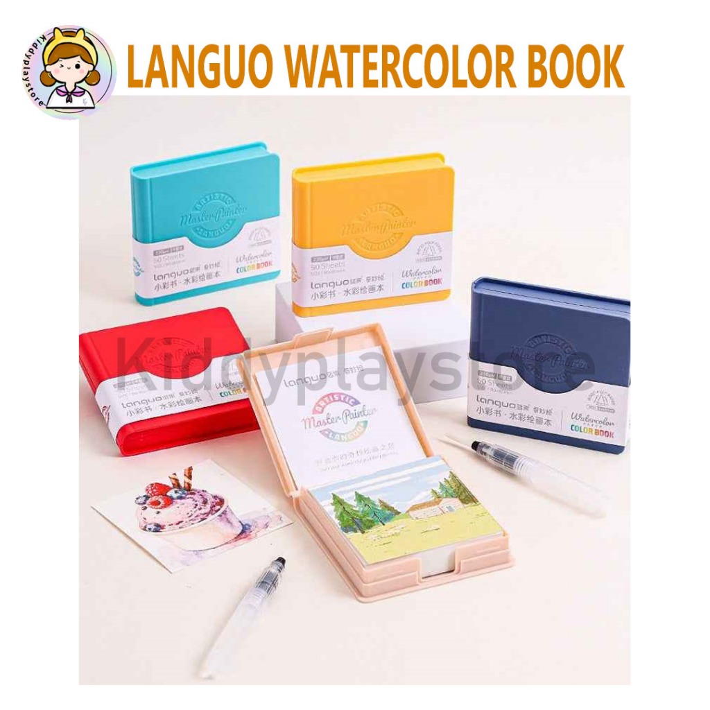 Languo Sketchbook สีน้ํากระดาษขนาดเล็ก / Languo Erasable กระดาษสีน้ํา Sketchbook