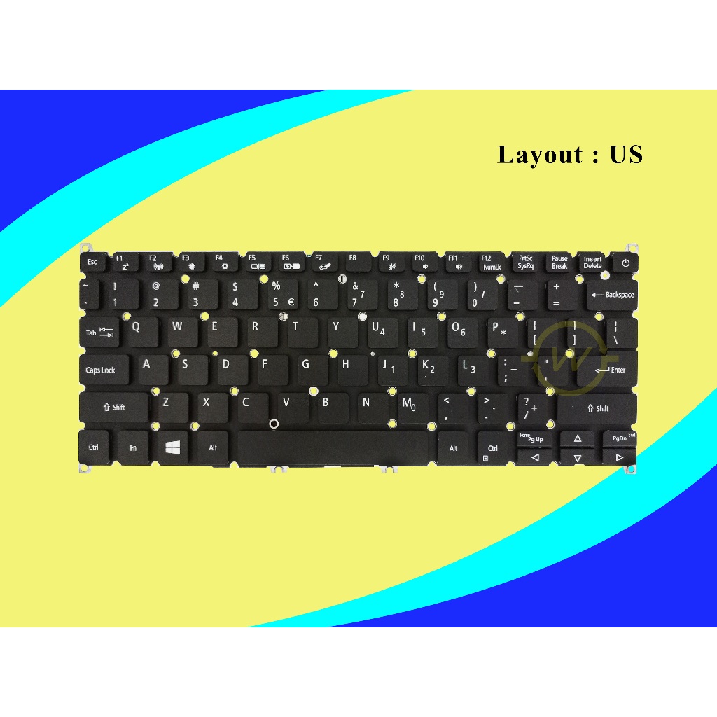 คีย์บอร์ด Acer Aspire 3 A311 A311-31 F2 Wifi Series สีดํา