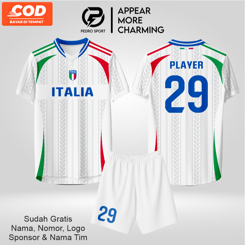 CUSTOM FANTASY ITALY PRINTING JERSEY ITALIAN JERSEY WORLD CUP JERSEY
