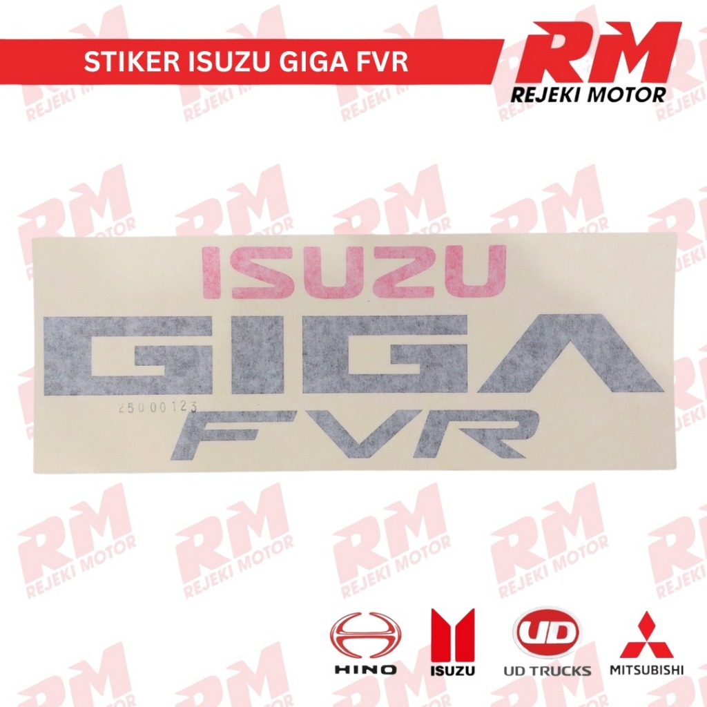 สติ๊กเกอร์ ISUZU " GIGA FVR" - สติ๊กเกอร์ ISUZU " GIGA FVR"