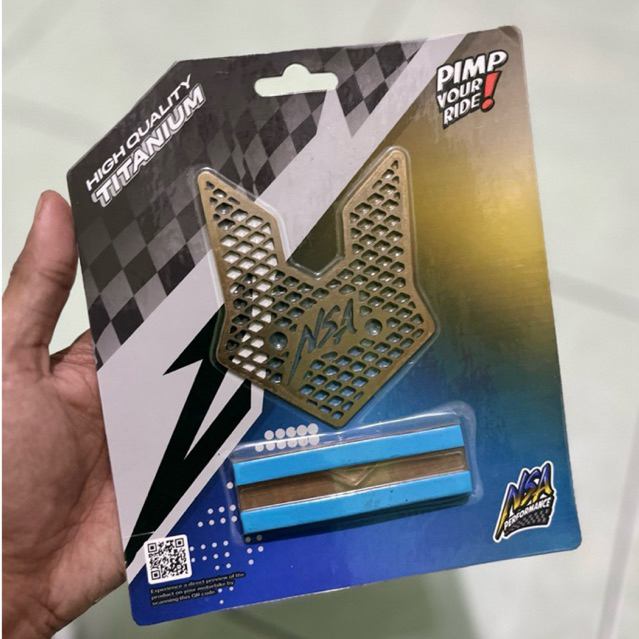 NSA performance aerox mesh กระต่ายไทเทเนียมแผ่น Cover