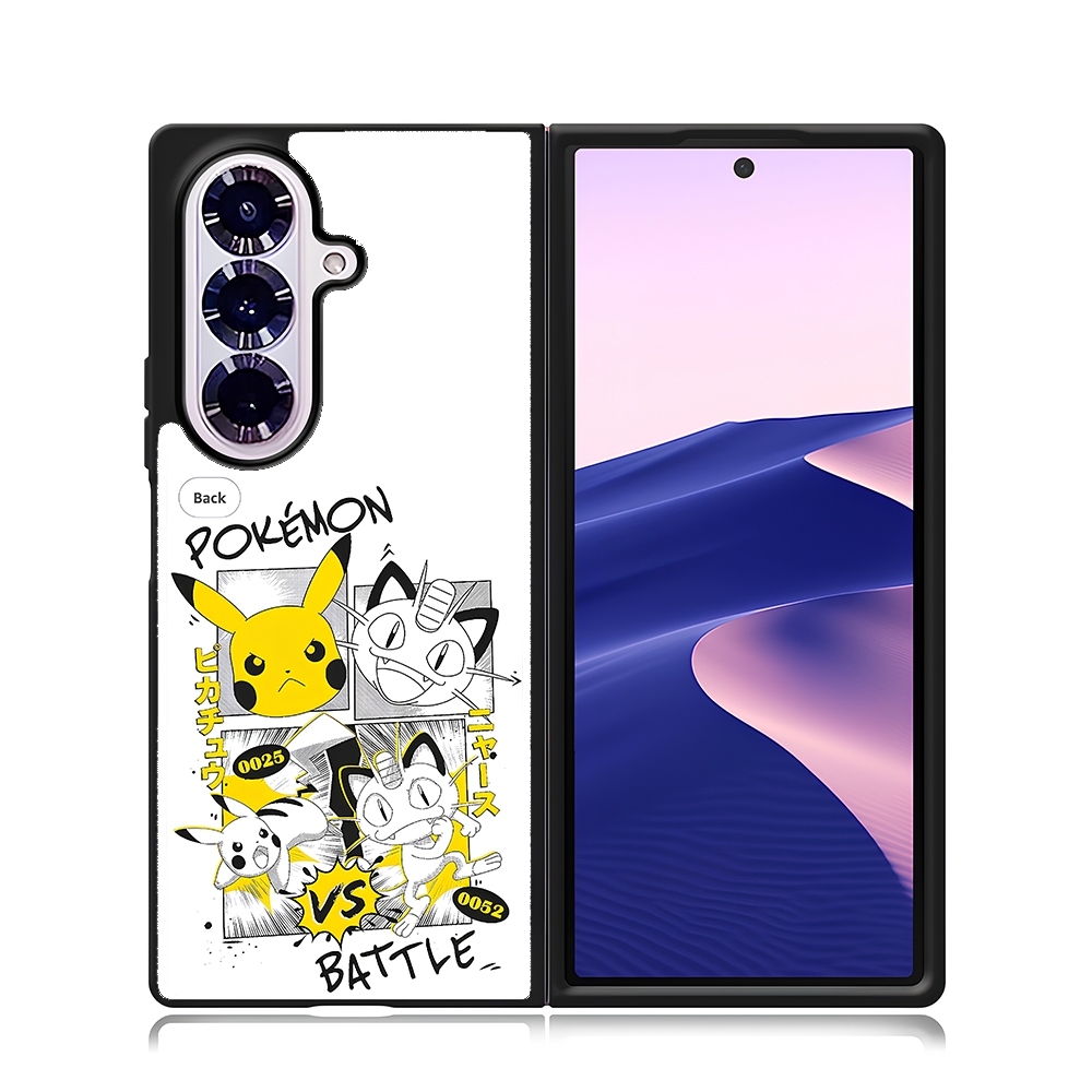 เคสโทรศัพท์ Samsung Z Fold 7 6 5 4 3 Sublimation Custom Pokemon Char