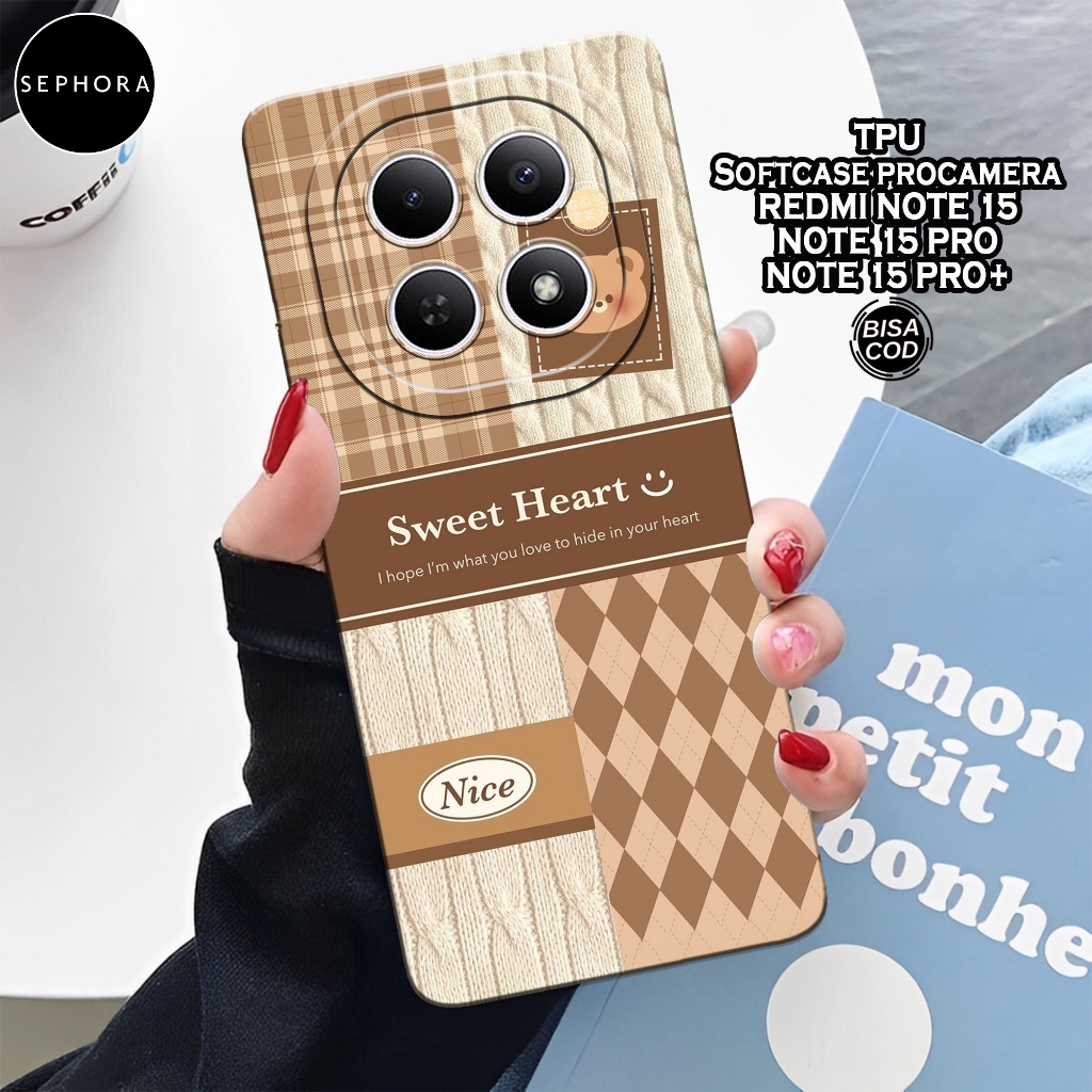 เคส HP Redmi Note 15/15 Pro/15 Pro+ - เคสแฟชั่นน่ารัก - Softcase Note 15/15 Pro/15 Pro+ - เคสกล้อง P