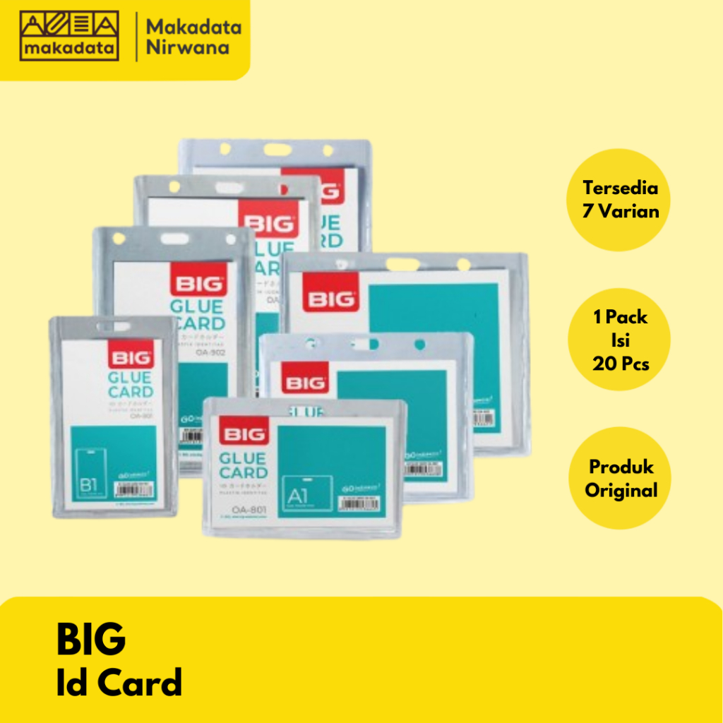 การ์ดประชาชนใหญ่/ชื่อ TAG MICA GLUE CARD THICK (1 ชิ้น)