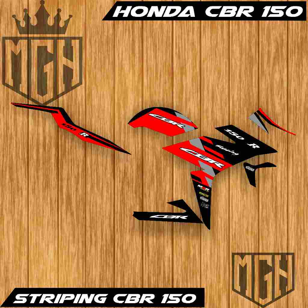 สติ๊กเกอร์กึ่งแถบ Cbr150r facelift 2016 Striping CBR 150R 2017 CBR150R 2018 2019 2020 Variation สติก