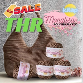 BENANG RAJUT MONALISA D30 POLY BIG PLY KILAP