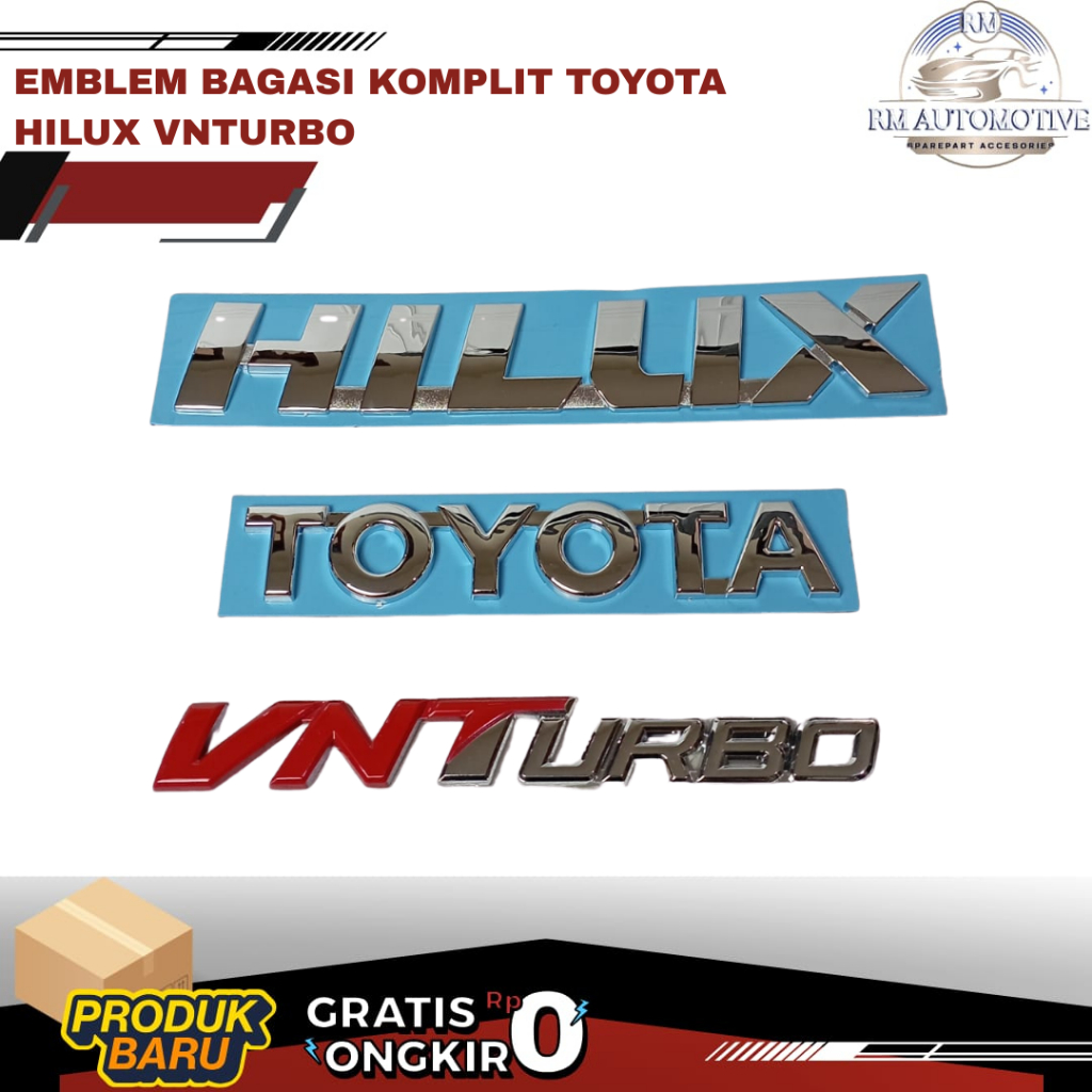 แพ็คเกจสัญลักษณ์โลโก้ Toyota Hilux VNTurbo / โลโก้ Toyota Hilux