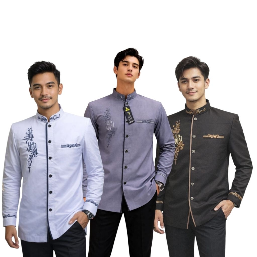 Jasko Tasik Jasco Kokoko Shirt MJd motif by JascoTasik เสื้อผ้าผู้ชายมุสลิมสมัยใหม่ พรีเมี่ยม Koko J