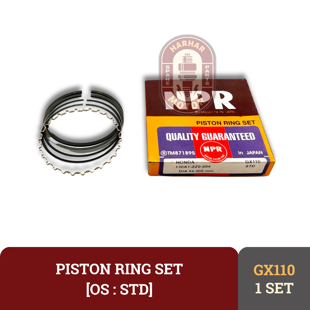 MESIN GX110 PISTON RING GX110 NPR ENGINE PISTON RING