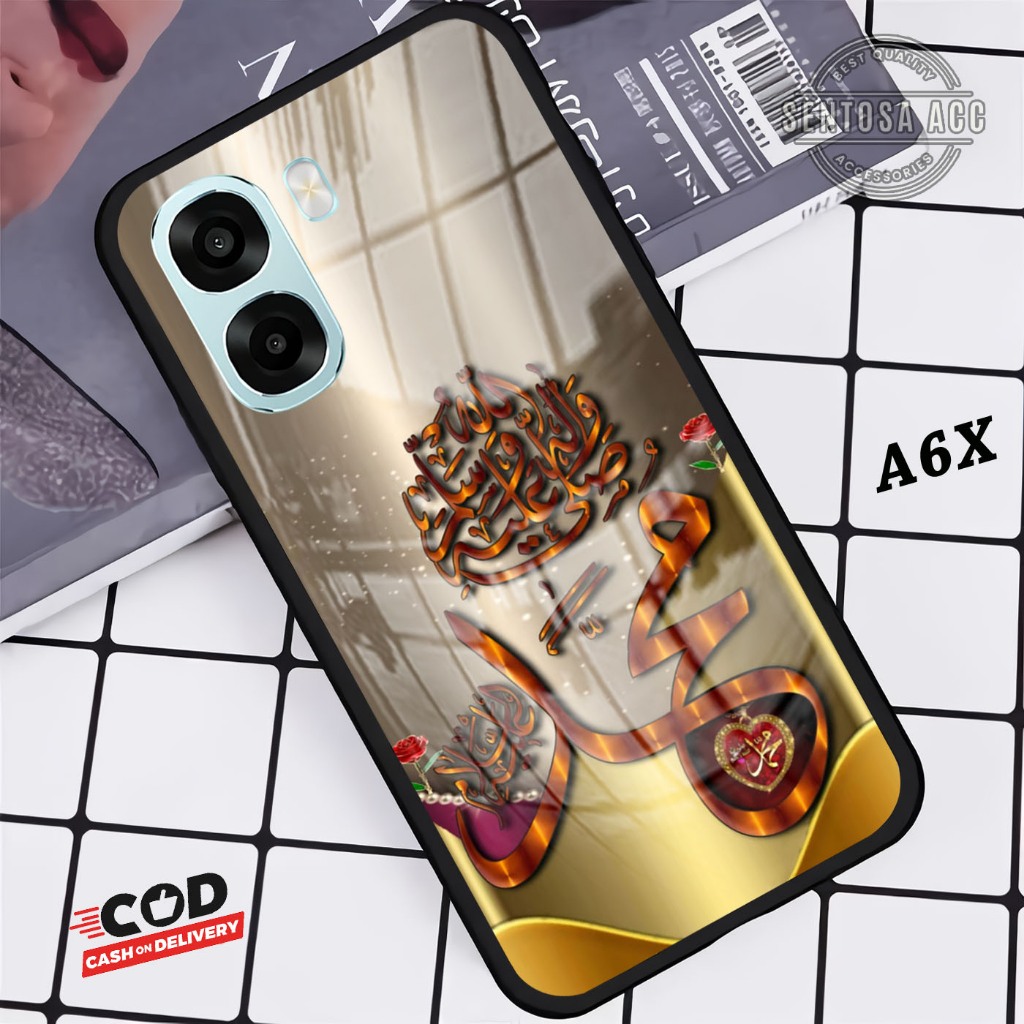 HP Sentosa_case - เคสโทรศัพท์กระจกสําหรับ Oppo A6X 4G/5G [ S85 ].