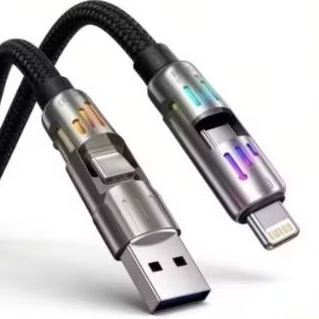 สายเคเบิลข้อมูล Type C TO LIGHTING 1M - ชาร์จเร็ว 120W ทนทาน เข้ากันได้กับอุปกรณ์ USB-C TO LIGHTING