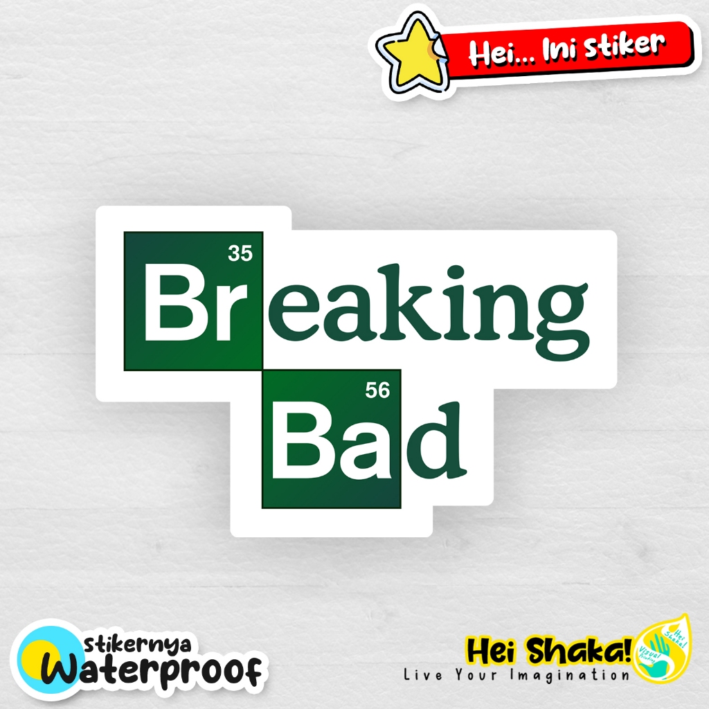 Breaking Bad Logo Sticker Movie Series วัสดุไวนิลกันน้ํา