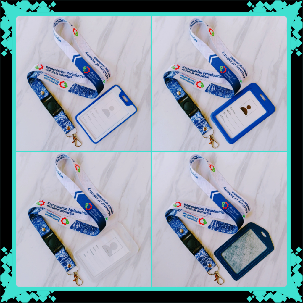 GANTUNGAN Ministry of Industry ID Card Lanyard & Frame, Holder, ID Card Holder