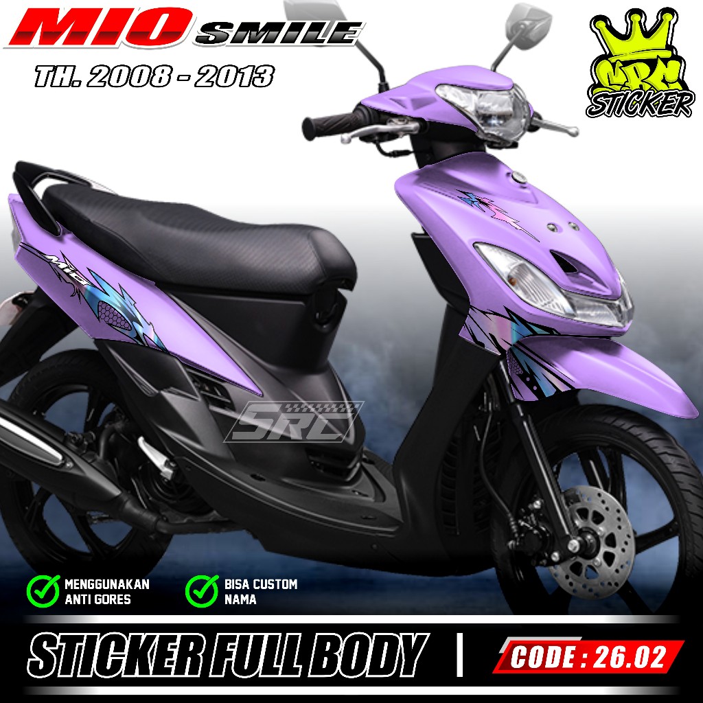 ล่าสุด Full Body Decal สติกเกอร์ Yamaha Mio Smile ปี 2008 2009 2010 2011 2012 2013 Decal สติกเกอร์ F