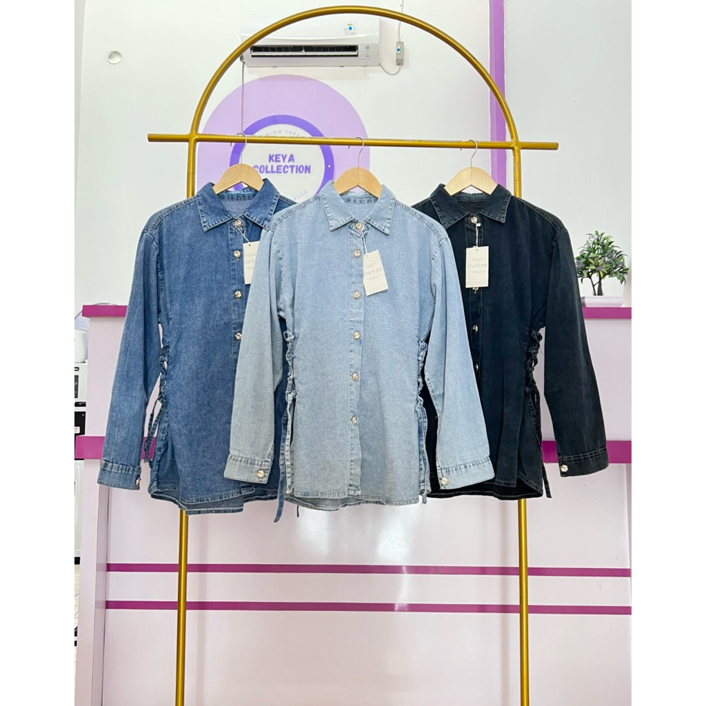 กางเกงยีนส์ BLOUSE WITH WAIST STRAP