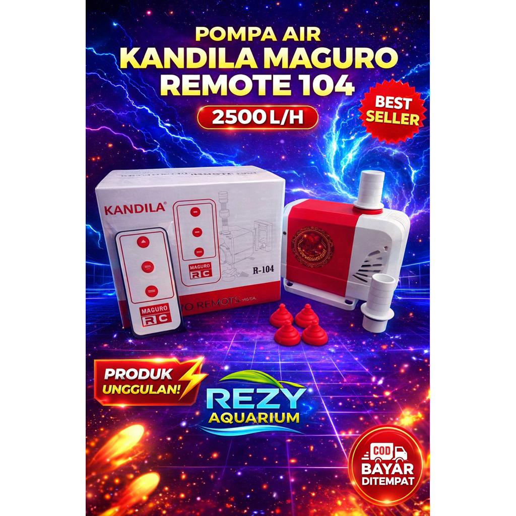 KANDILA MAGURO REMOTE 104 AQUARIUM POND FILTER PUMP R-104 2500 L/H