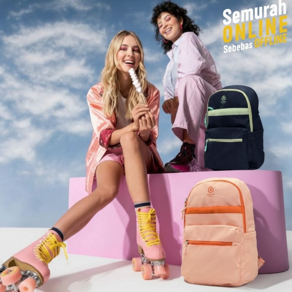 OXIGEN Backpack ของขวัญฟรี ABG School Backpack