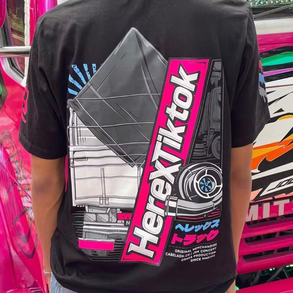 Herex Tiktok V1 เสื้อยืด Distro Truck Herek Tiktok Combed 24s เสื้อยืด