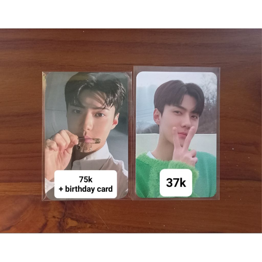 การ์ดวันเกิด Photocard Sehun / Pc Sehun Exo Fanmeeting 2023 Pc Sehun fanmeet 2023 Exo Clock Pc Sehun