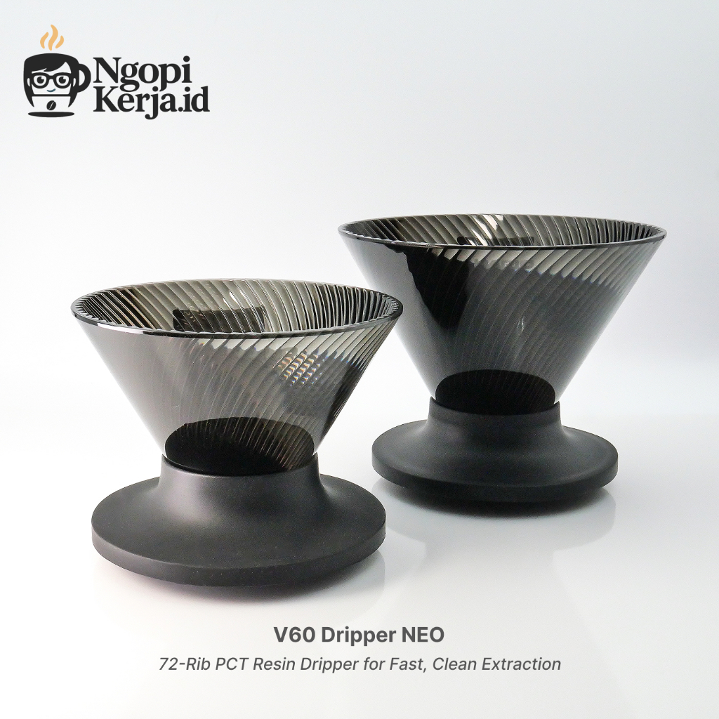 Hario V60 Dripper NEO VDN-01-B VDN-02-B – Manual PCT Resin Coffee Dripper, Made in Japan
