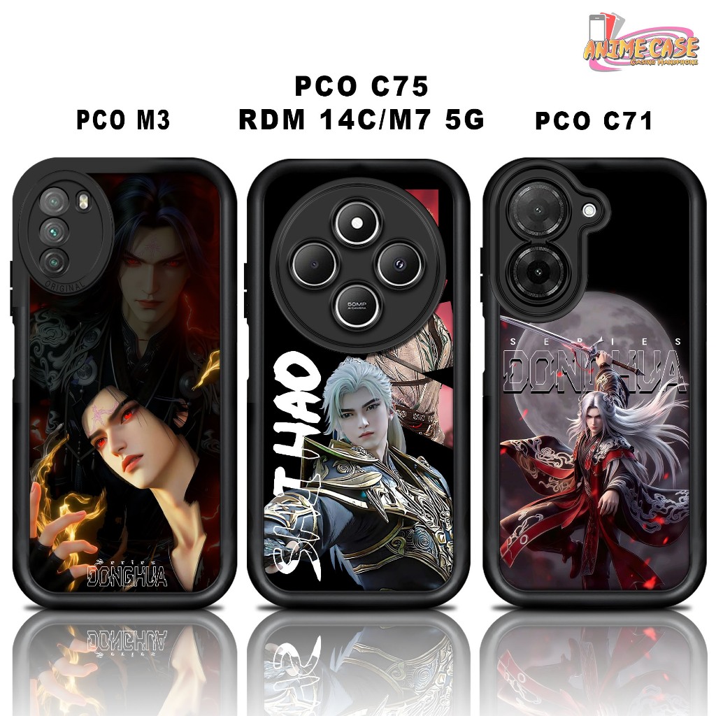 Softcase glossy POCO M3 C75 REDMI 14C M7 5G C71 Casing Case Hp Silicone Camera Protector DONGHUA