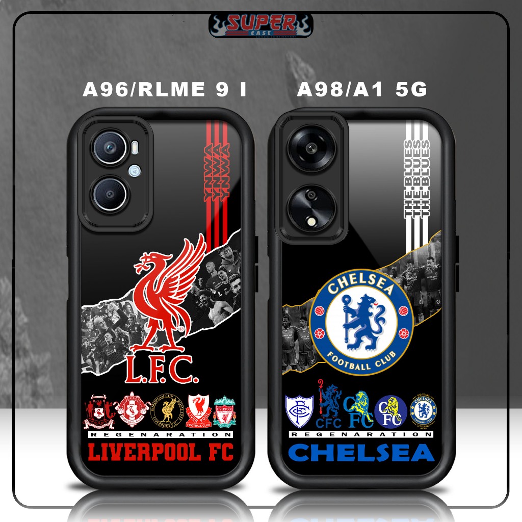 เคส Hp สําหรับปลอกพรีเมี่ยม OPPO A96 REALME 9i A98 A1 5G FOOTBALL SoftCase ปลอกเคลือบเงาโทรศัพท์แก้ว